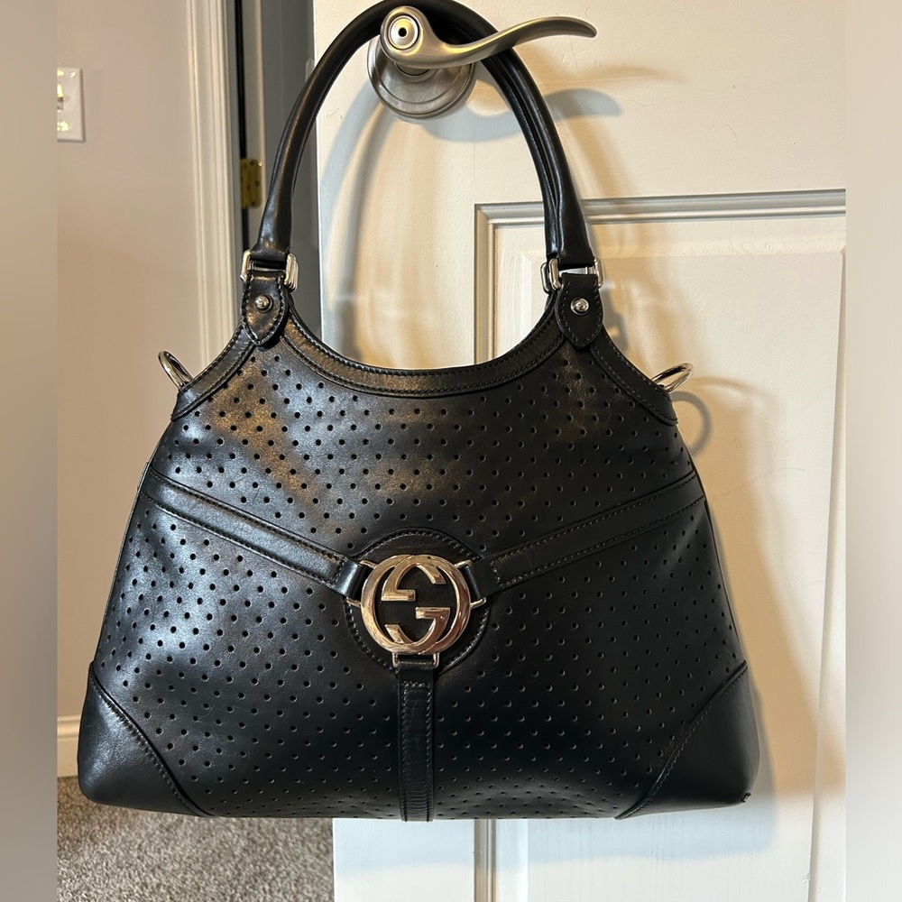Gucci Perforated Leather Hobo shoulder bag FINAL $ FIRM